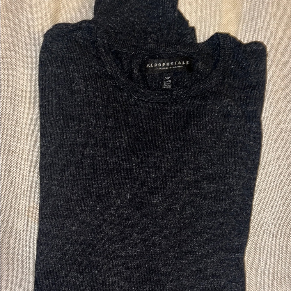 Aeropostale Men's Charcoal Crewneck Sweater